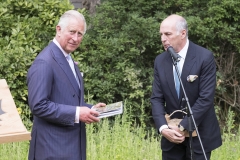 BRITAIN London 13/07/2017HRH The Prince of Wales with the Shire Horses of Operation Centaur at the launch of the Royal Parks Charity Here Prince Charles reads the book The Last Herd by Daily Express photographer Paul Stewart about the Royal Parks Shire horses Also Pictured Loyd Grossman©Paul Stewart 2016@@PS_HRH1028.JPG